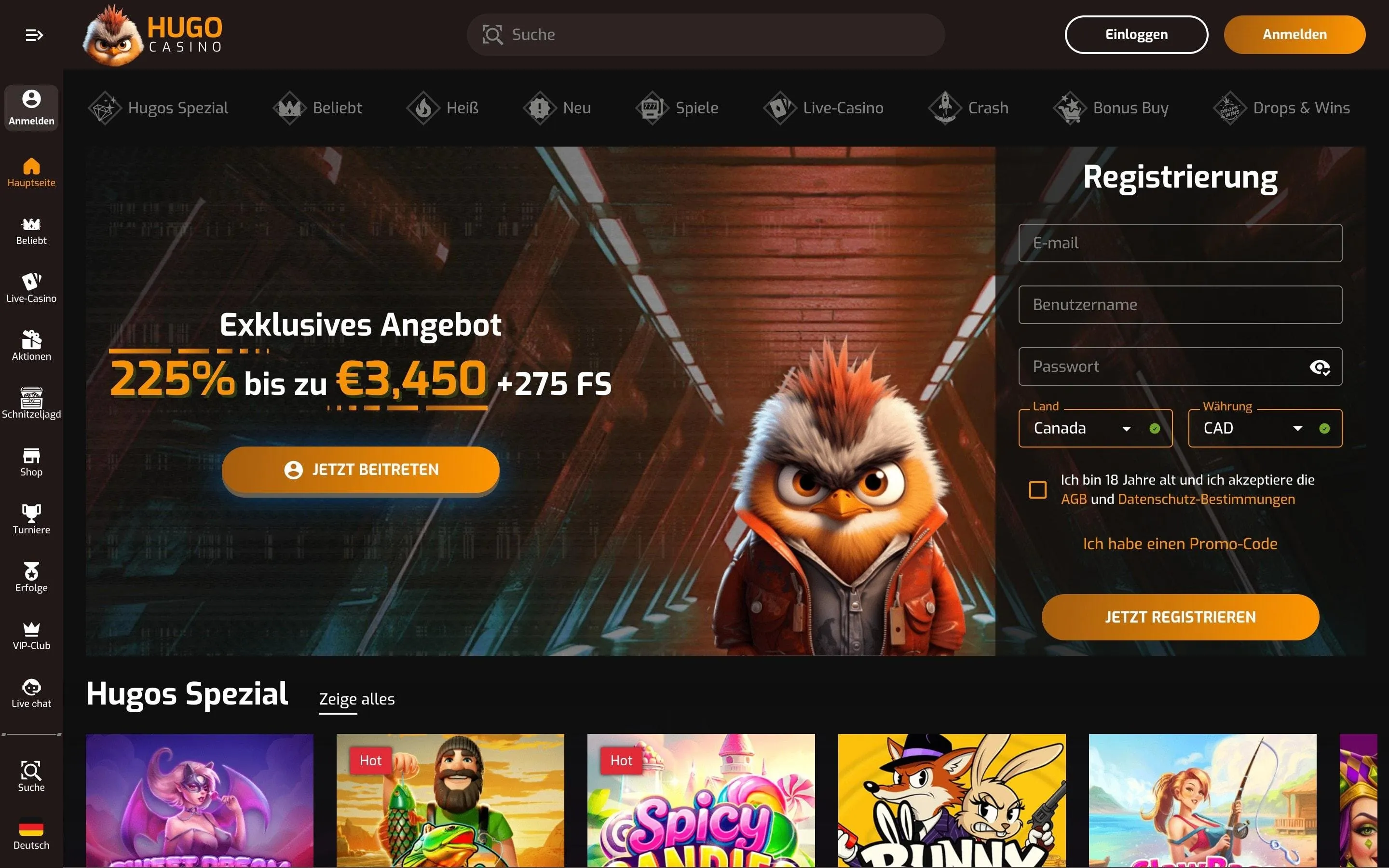 Hugo Online Casino legale Hugo Casino legale